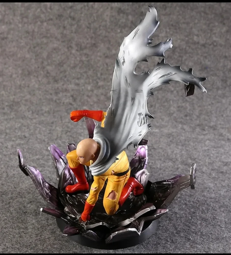 ONE PUNCH MAN Saitama 25cm Action Figure - PVC Anime Cartoon Collectible Toy for Gift