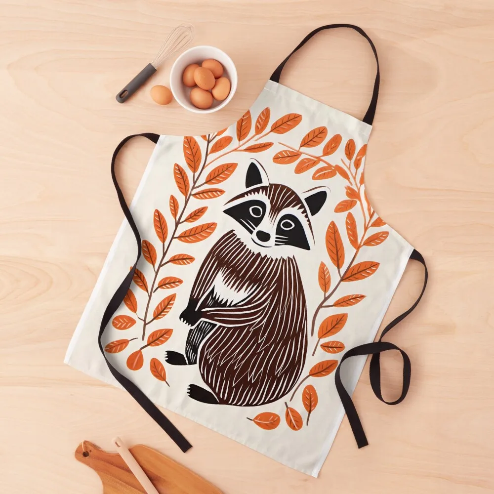 

Vintage Cute Raccoon Tanuki Apron Men'ss For Home Accessories Apron