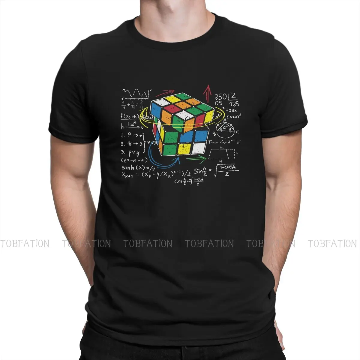 Magic Math  Speedcubing O Neck TShirt Math Rubik Fabric Original T Shirt Men Tops New Design Big Sale