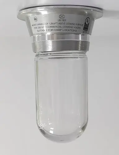 

Restaurant Canopy Hood Light with Thermal & Shock Resistant Globe
