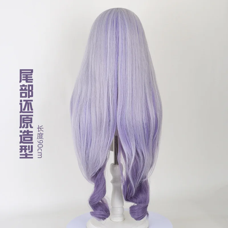 Conni Black Swan cosplay pruik met gesimuleerde hoofdhuid top voor cosplay pruiken