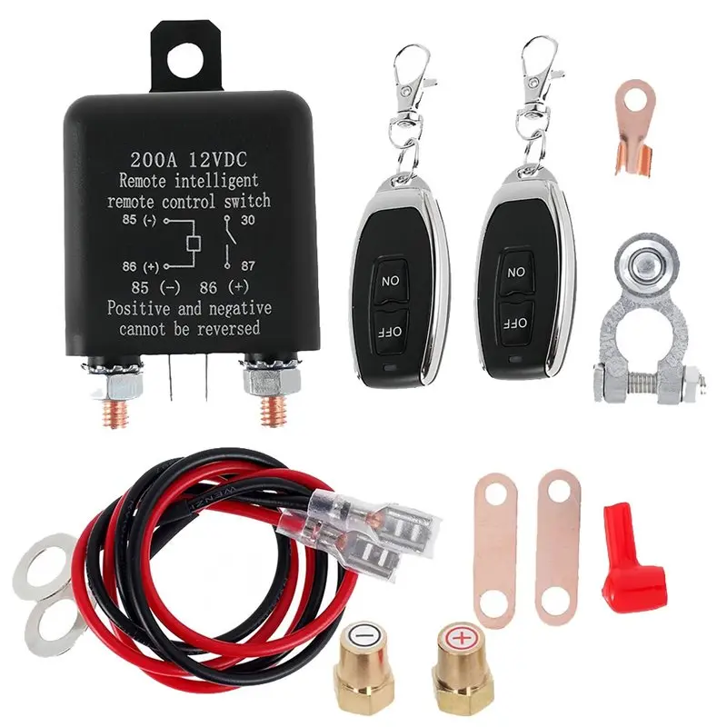 

X39A- Battery Disconnect Cut Off Isolator Switch 12V Battery Switch Relay Remote Control For Car