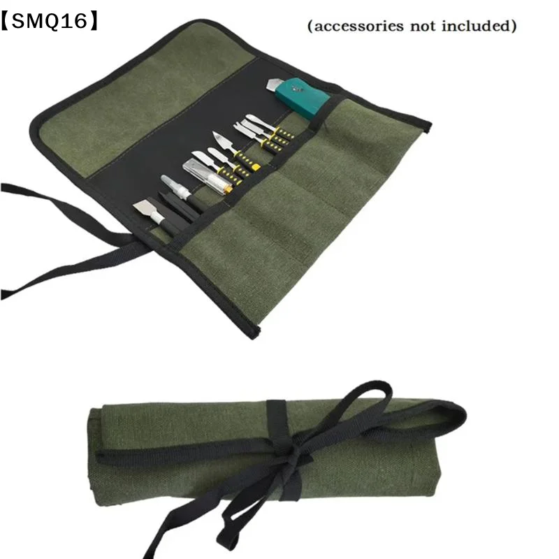 Multiple Pocket Multi-Purpose Roll Up Tool Bag Oxford Cloth Wrench Pouch Screwdrivers Drills Storage Case Bag Hanging Tool【SMQ】