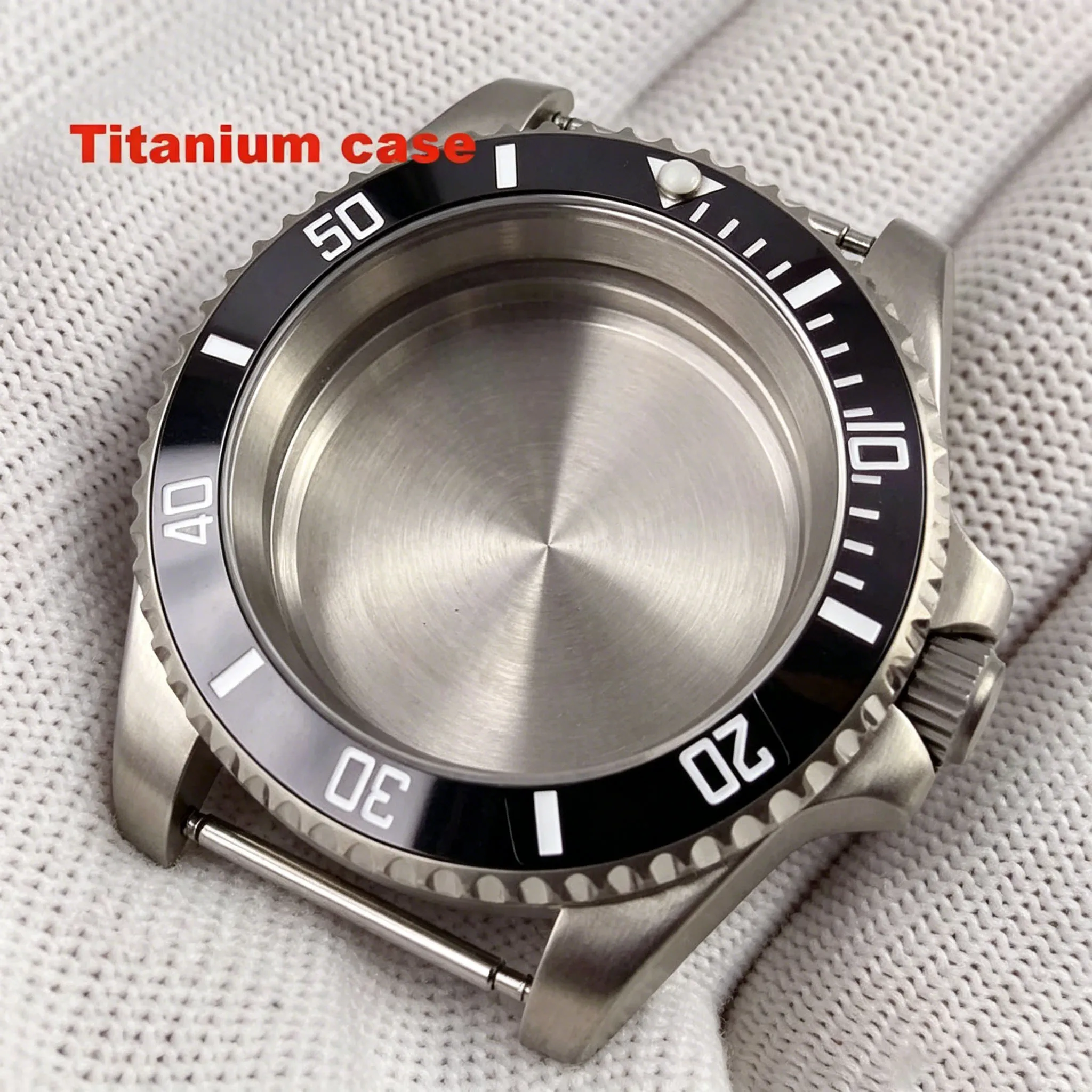 

20ATM Diver 40mm Titanium Watch Case Sapphire Glass 120 Clicks Bezel Fit NH34 NH35 NH36 NH38 NH70 ETA2824 PT5000 Movt Mod Parts