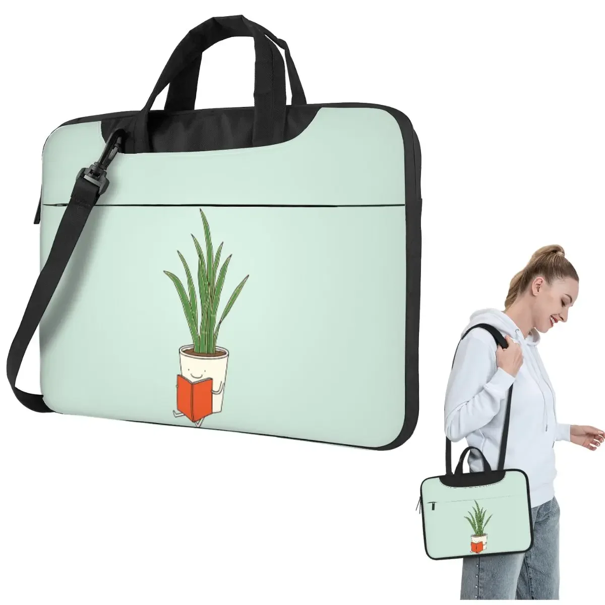 

Indoor Plant Crossbody Laptop Bag Case Computer Bag Resistant Protective Notebook Pouch for Lenovo
