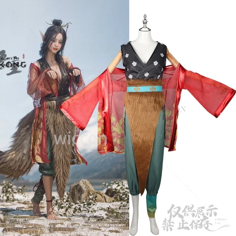 

CosplayAnime Game Black Myth: Wukong Fox Genie Pingping Cosplay Costume Chinese Style Wear Sexy Dress For Halloween Cos Girl Wom