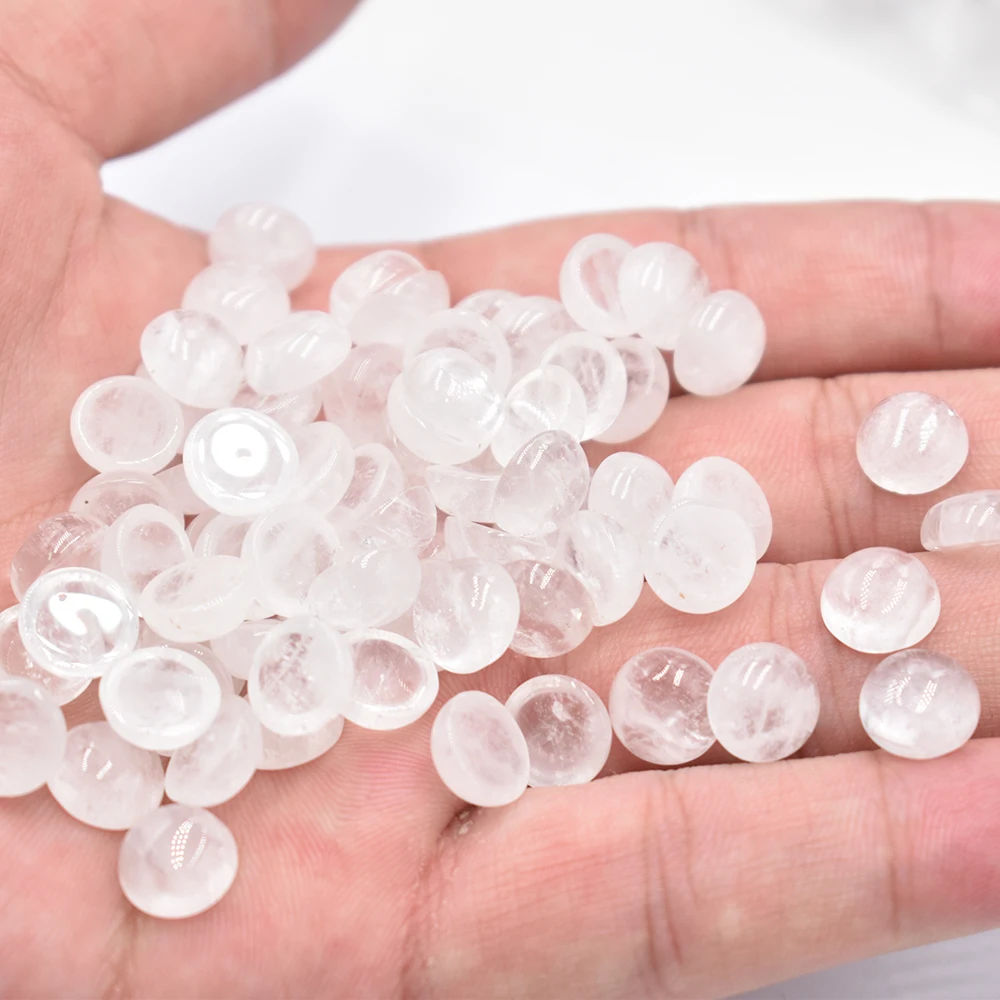 Großhandel 50 Stück/Lot Modische, hochwertige 10mm gemischte runde CAB-CABOCHON Natursteinperlen für Schmuckzubehör, kostenloser Versand – Detail 34