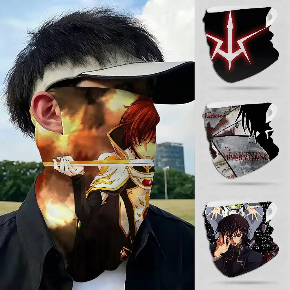 Anime Code Geass Windproof Full Face Mask Warm Neck Gaiter for Skiing Motorcycle Cycling Sports