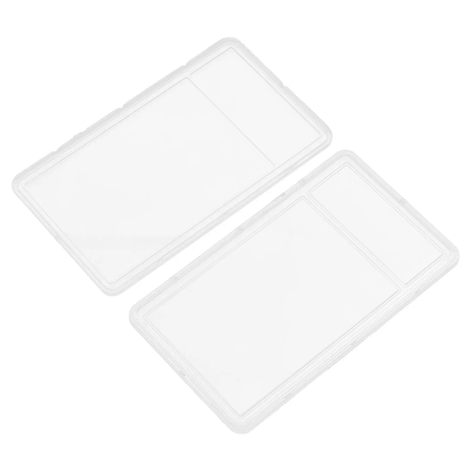Stamp Storage Box Large Capacity Clear Plastic Organizer For Stamps Coins Cards Waterproof Case Business Card Holder