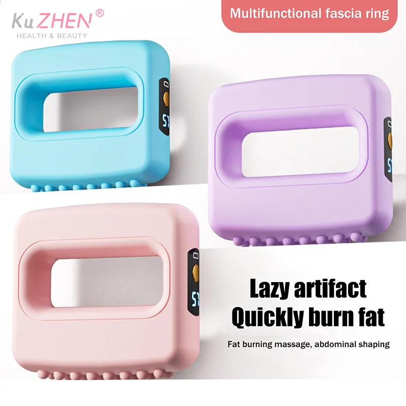 1PCS Electric Fascia Ring Massager Full Body Slimming Deep Tissue Vibration Massage With Belt Adjustable For Fat Burning&Shaping