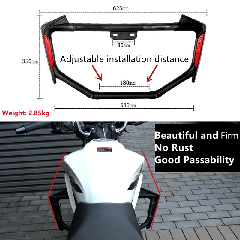 125cc 150cc Universal Motorcycle Anti-Fall Front Bumpers Accessories Moto Fork Fair Engine Crash Protector For Honda Yamaha