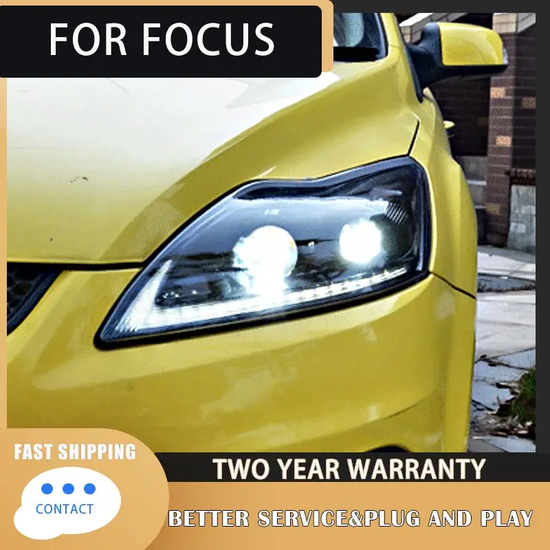 For Ford Focus 2009-2013 Headlight xenon HID KIT Fog lights LED Daytime Running Lights Dynamic turn signa