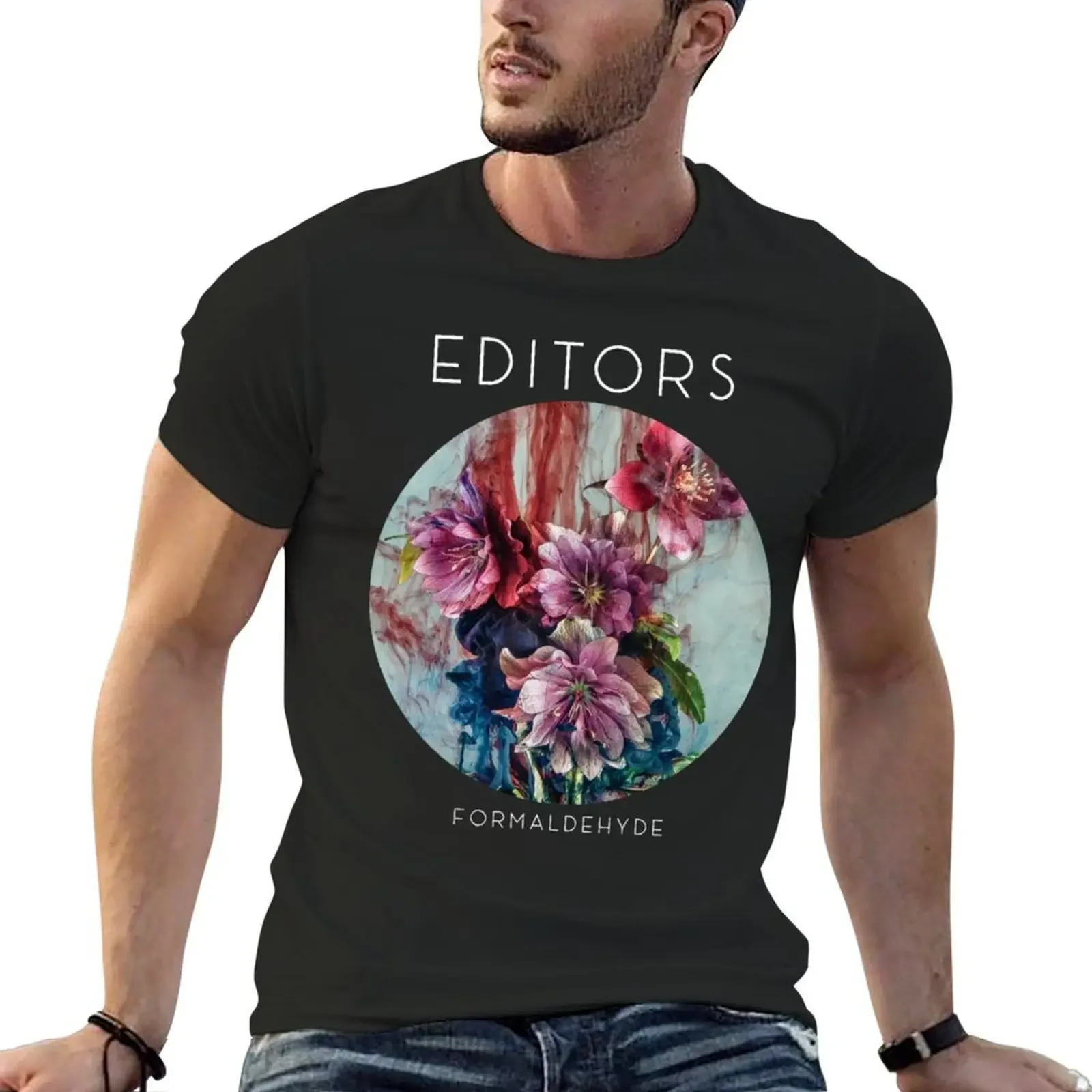

EDITORS BAND T-Shirt summer top blue archive boys animal print sweat mens graphic t-shirts pack