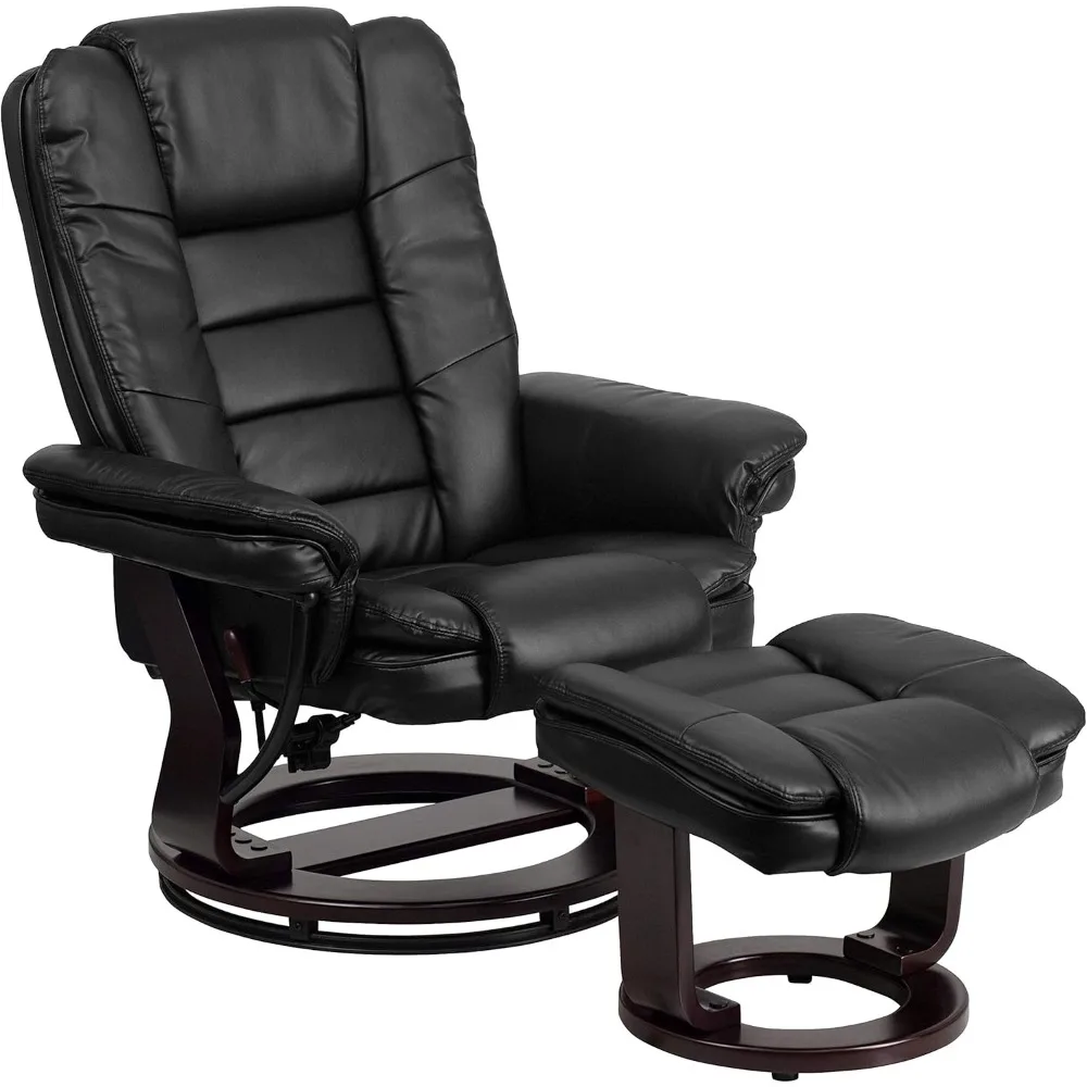 

"Luxury Multi-Functional LeatherSoft Recliner with Ottoman, 360 Swivel Chair"