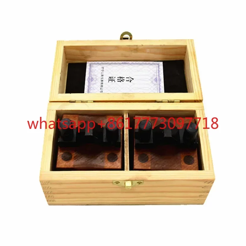 

2pcs V-Block Ground Pair with Clamp Set Precision Matched Pair Precise 35x35x30mm 90°Machinist Multi-use Gauge Gage Tool