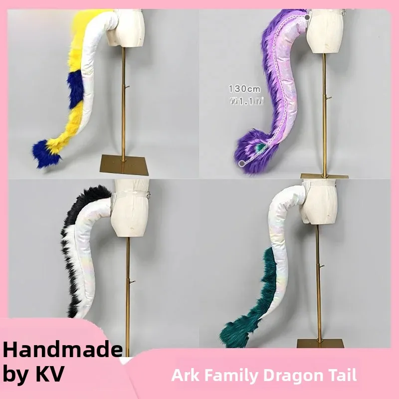 handmade-dragon-tail-cosplay-prop-for-comic-conventions-game-character-waist-belt-style-tails-animal-tail-accessories