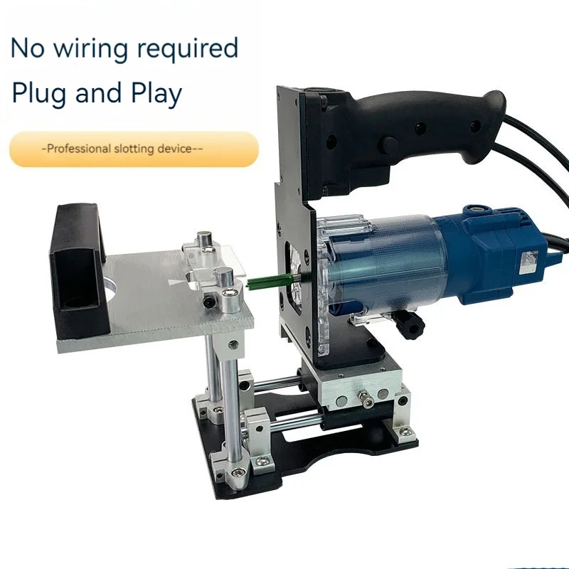 Mortising Jig 2 In 1 Slotting Bracket Invisible Fasteners Punch Locator Milling Cutter Positioning Frame For Trimming Machine