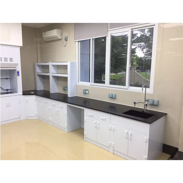 

High Quality PP Lab Bench Strong Alkali Resistance With Mobile Cabinet Pp Laboratory Furniture
