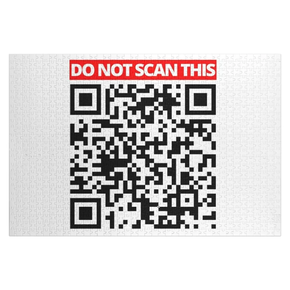 Do Not Scan This Rick roll Youtube video never gonna give you up QR code Jigsaw Puzzle Christmas Gifts Christmas Toys Puzzle