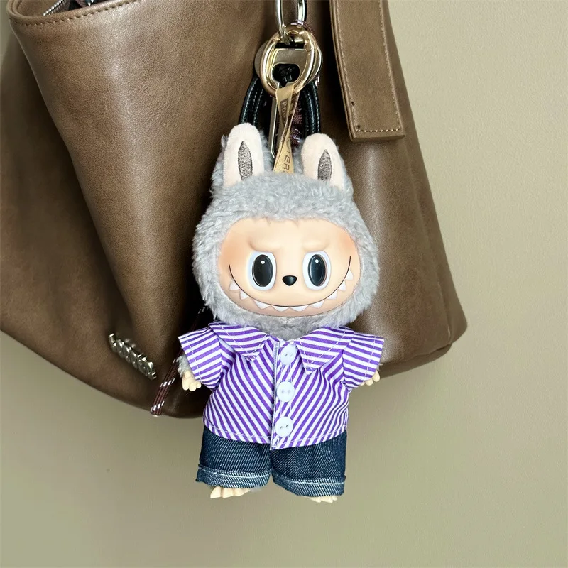 

Labubu Doll Clothes Changeable Doll Outfits 17 Centimeter Labubu Doll Clothes Striped Shirt Suitable For Generation 1 And 3