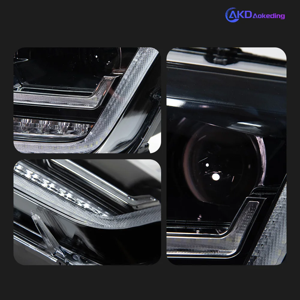 Faros delanteros de coche para VW Amarok, faros LED 2010-2022, faros Amarok DRL, señal de giro, lente de proyector LED de haz alto