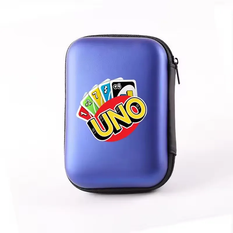 UNO Travel Zipper Box Children's Fan Entertainment Card Clip Mini