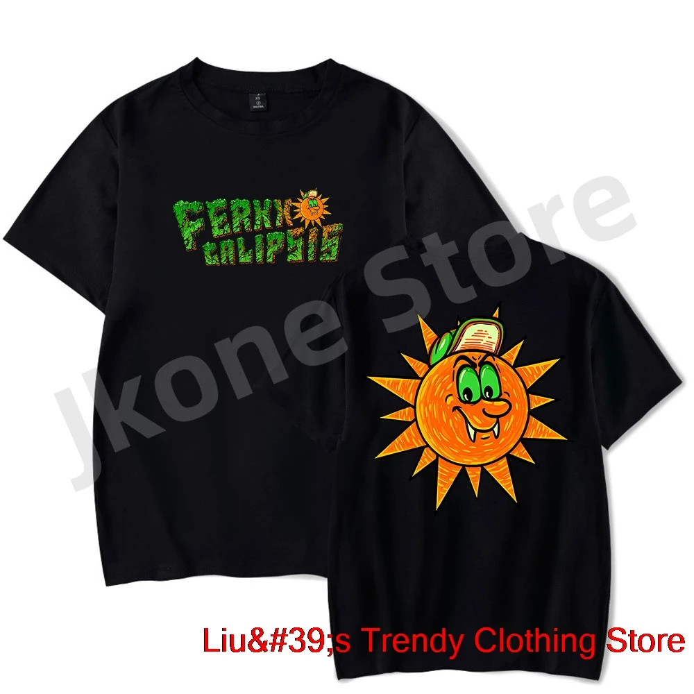 Feid Ferxxocalipsis Logo T-shirts Ferxxo Tour Merch Tee Women Men Fashion Casual Short Sleeve Tshirts Top