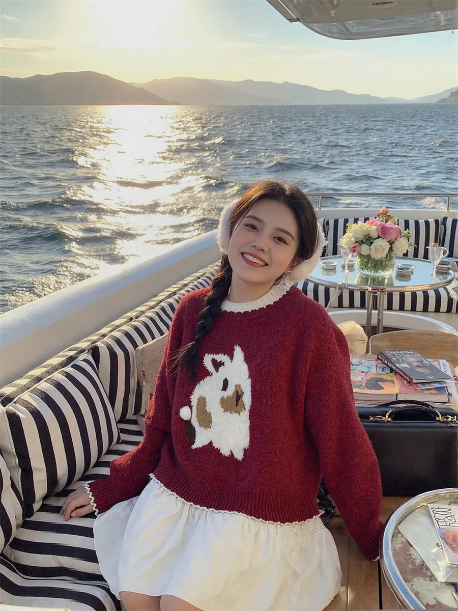 Kabelgebreide truien Dames Klassiek ontwerp Winter Warm Dik Zacht Comfortabel Casual Mode Eenvoudige elegante veelzijdige trui