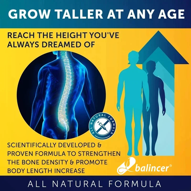 Bone Growth for All Ages Nanoscale Calcium Carbonate, Vitamins, Minerals and Essential Nutrients, Kids and Teens Grow Taller