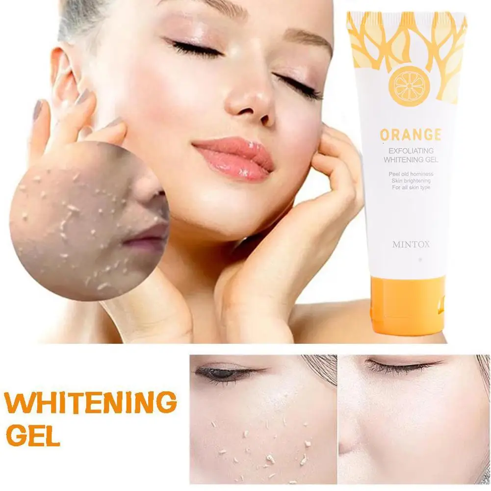 

50g Orange Exfoliating Gel Dead Spot Remover Brighten Peeling Gentle Repair Scrub Whiten Hydrating Moisturizer Korean Skin Care