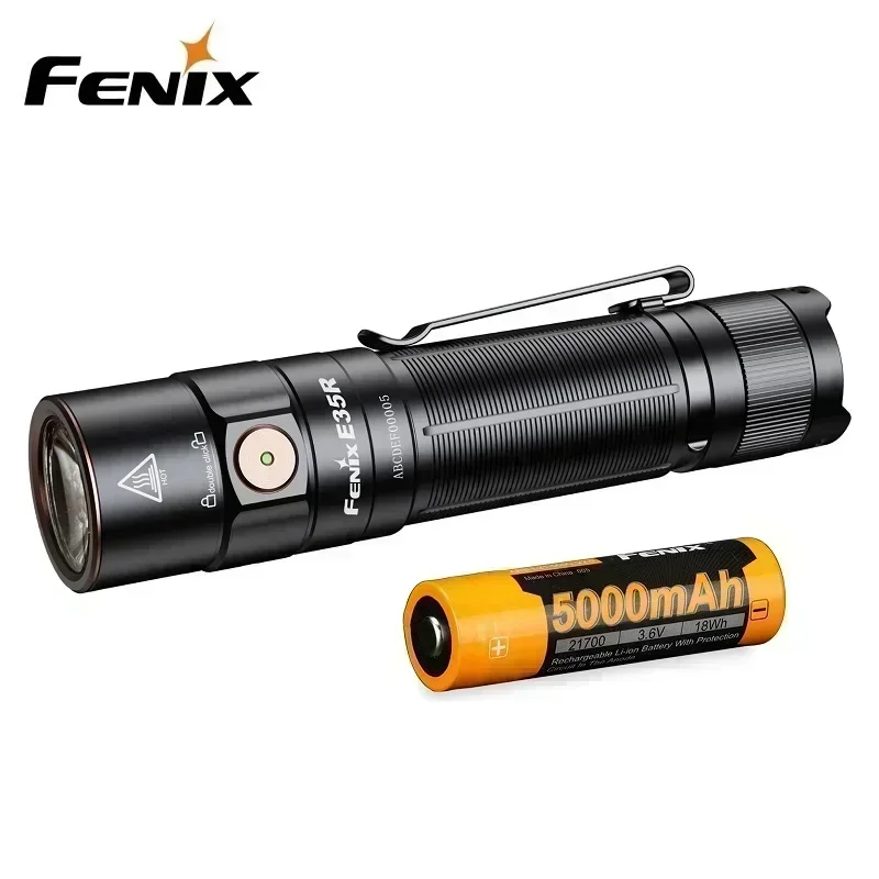 LED Torch FENIX E35R 3100 Lumens Rechargeable EDC Flashlight with Magnetic Tail for Everyday Carry