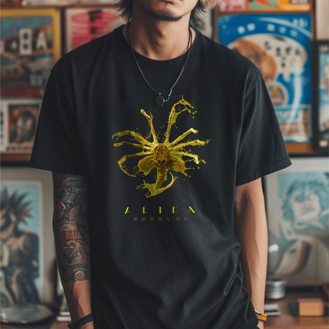 

T-shirt À Manches Courtes En Coton Imprimé Bateau Fatal De Forme Spéciale De Film Américain Marque De Marée D'été Pour Hommes E