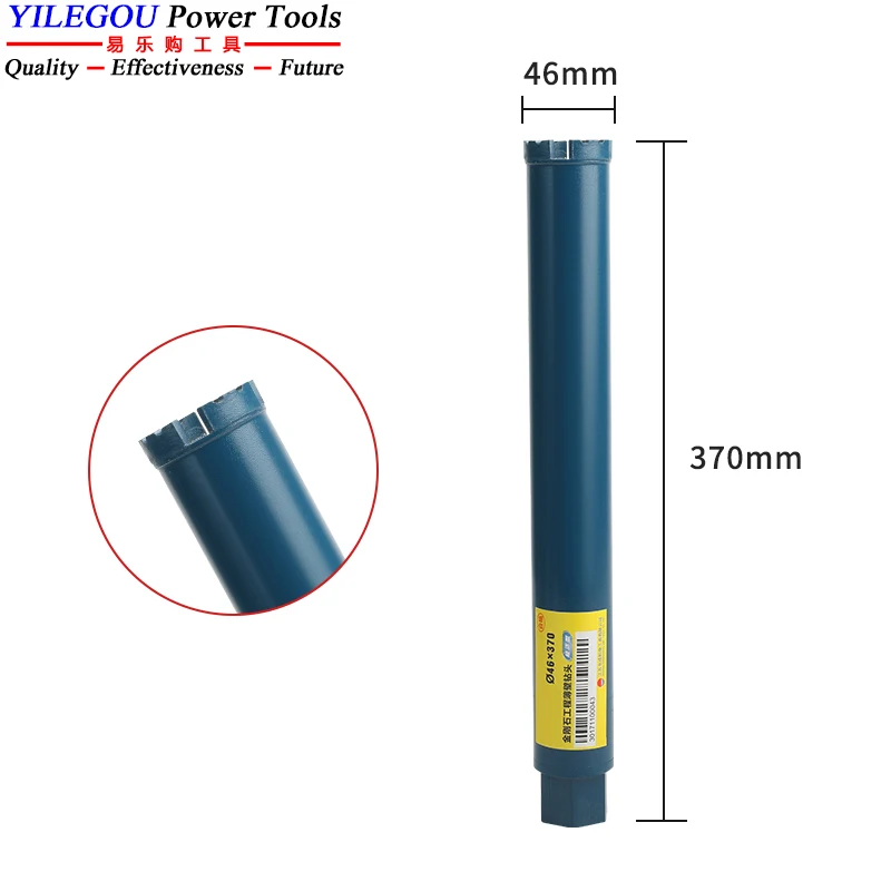 25 27 32 40 51 56 63 76 112 120 127 mm diamantboor. 370 450 mm droge diamantkernbit. 20-132 mm waterbetongatboor.