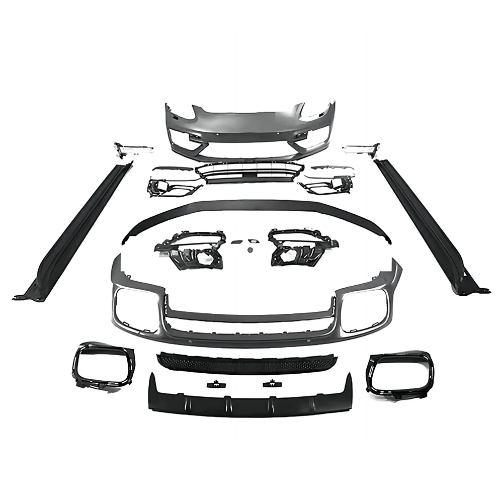 

Full Body Kit For Porsche Panamera 971 17-21 Upgrade to Turbo Look Style Front Rear Bumper Side Skirts