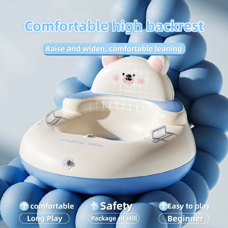 لوح تزلج سميك قابل للنفخ مستدير للاستخدام الخارجي مع لعبة تقليد حلقة مائية لوح تزلج قابل للنفخ من مادة PVC #3