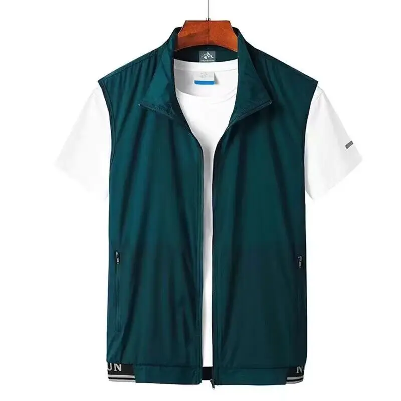 Chaleco de trabajo para hombre, chaqueta fina, transpirable, holgada, sin mangas, para senderismo, Camping, caza y pesca, novedad de 2024