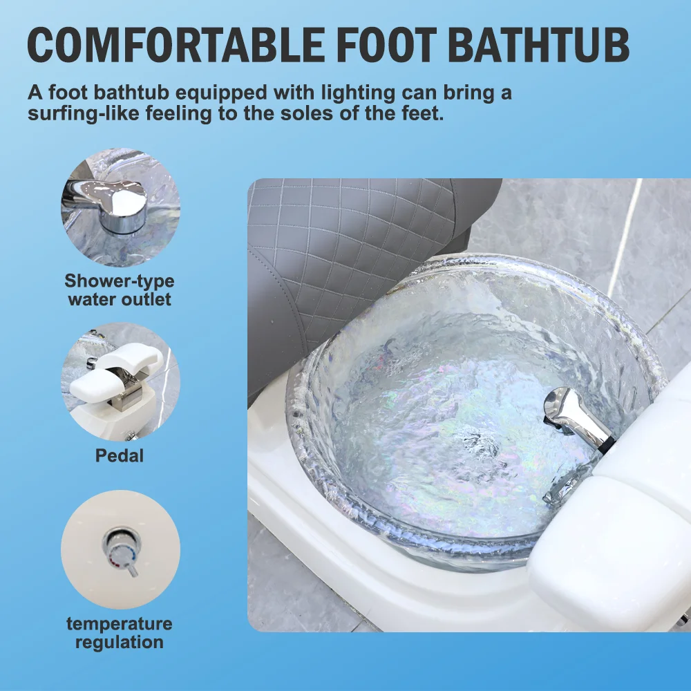 공장가 네일샵 가구 전동 높이조절 핑크색 무배관 풋스파 마사지 페디큐어 의자