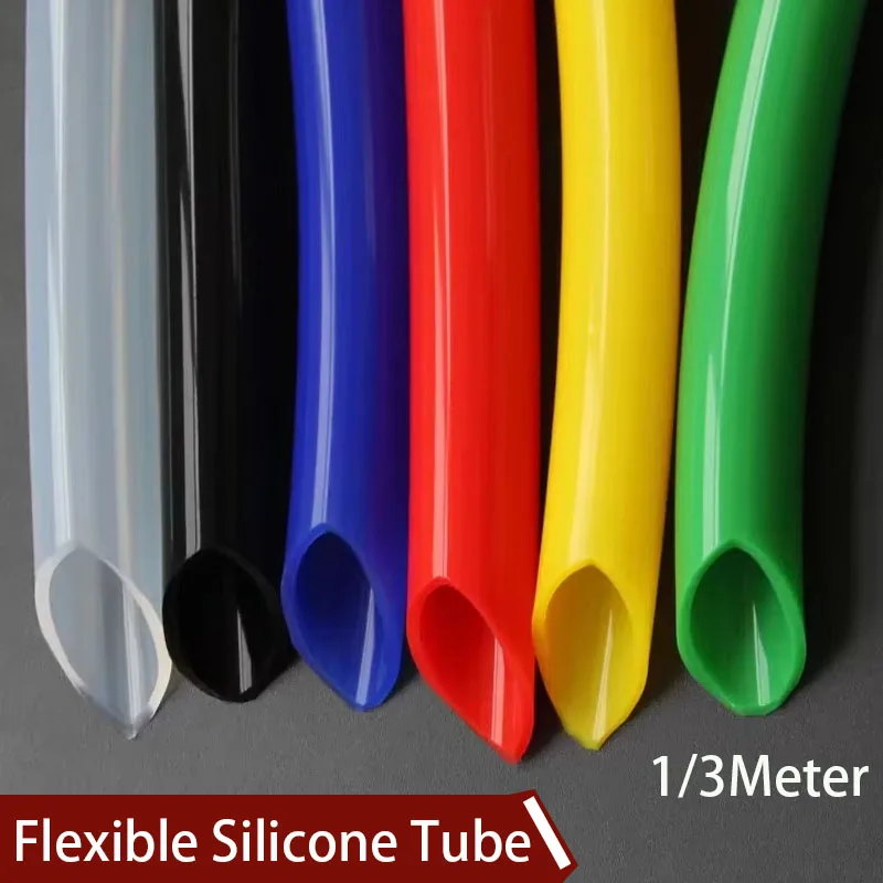 1/3M Flexible Silicone Tube multicolor ID 12 14 16 18 20 25 32mm Thickness Food Grade Hose  Milk Beer Drink Pipe Water Connector