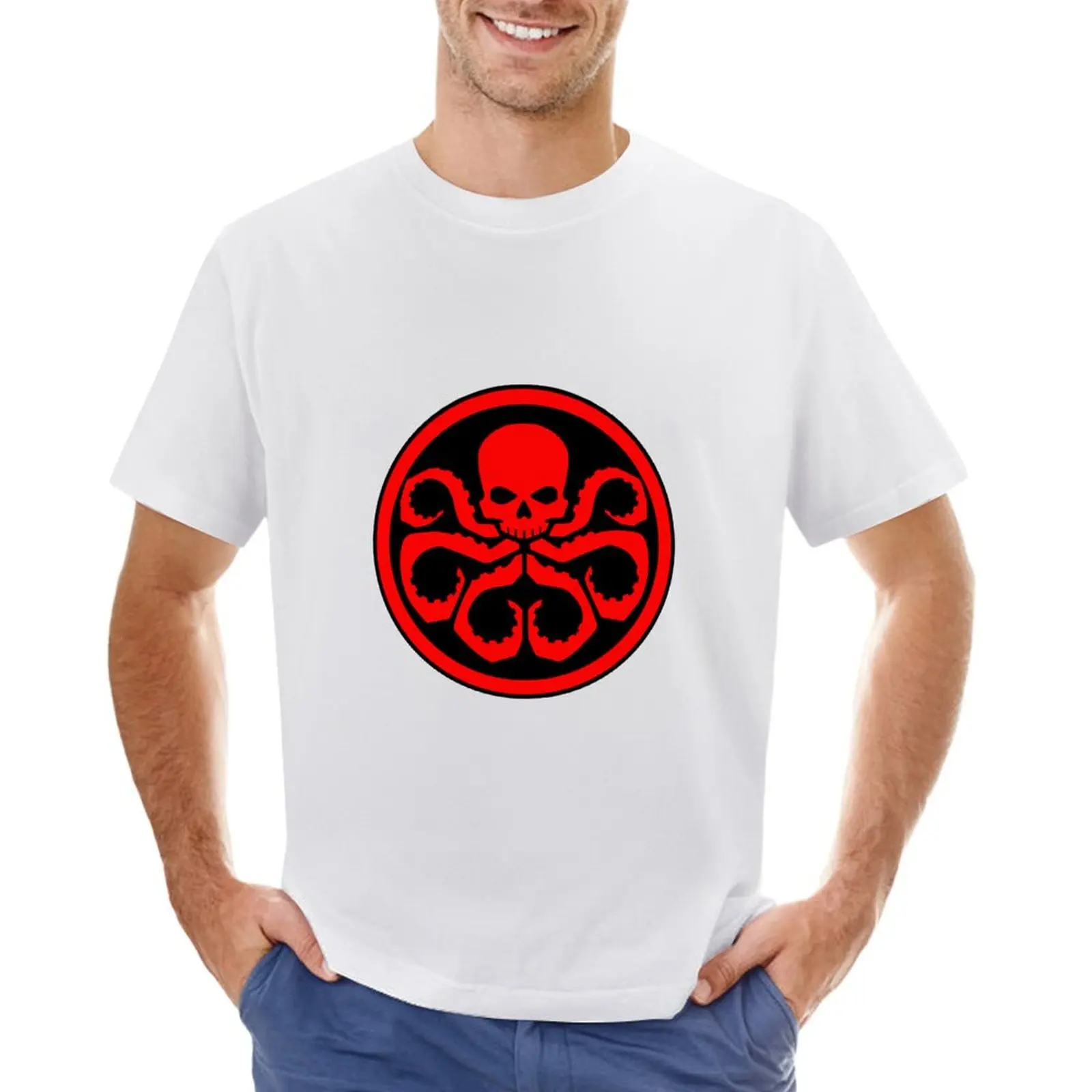 Hydra Skull Design T-shirt vintage clothes sublime Aesthetic clothing men clothings