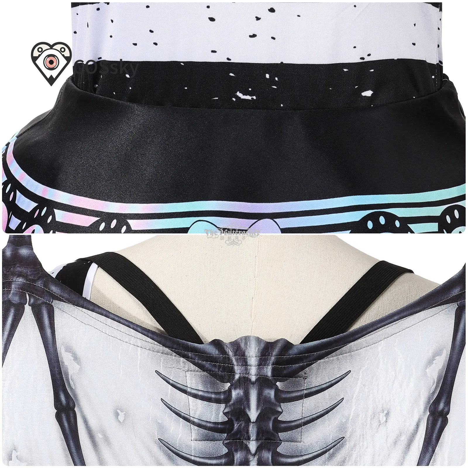 

Костюм для косплея Рошелл Гойл (Гаргойл) из аниме, повседневная униформа для мужчин и женщин, платье с граффити, носки, полный комплект для Хэллоуина и карнавала