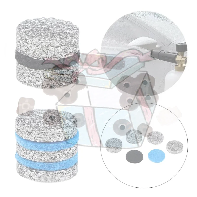 【CC】3layer 3pcs/5layer 3pcs Universal Foam Cannon Foam Maker Mesh Filter Foaming Machine Mesh Filter For High Pressure Washer