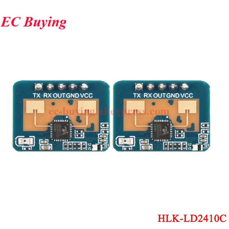 1-20 stks HLK-LD2410C LD2410C 24G mmWave FMCW Millimeter 5 M Wave Menselijke aanwezigheid Status Radarsensor Bewegingsdetectie