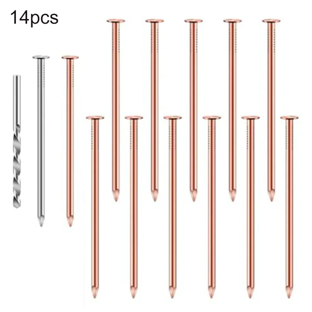 Garden Maintenance 3.5-inch Copper Nails Root Management 14-Piece Set 3.5-Inch Length Efficient Application Hassle-Free Removal