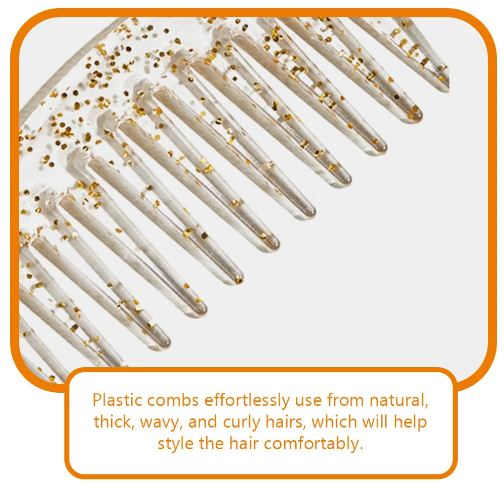

2Pcs Wide Tooth Comb Detangler Combs for Women Thick Curly Hair Anti-Static Smooth Styling Tool Wide Tooth Comb