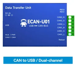 CAN2.0 Debugger CAN to USB Converter Bus Analyzer COJXU ECAN-U01 CAN-BUS Bidirectional USB2.0 2-Way Isolated Transceiver