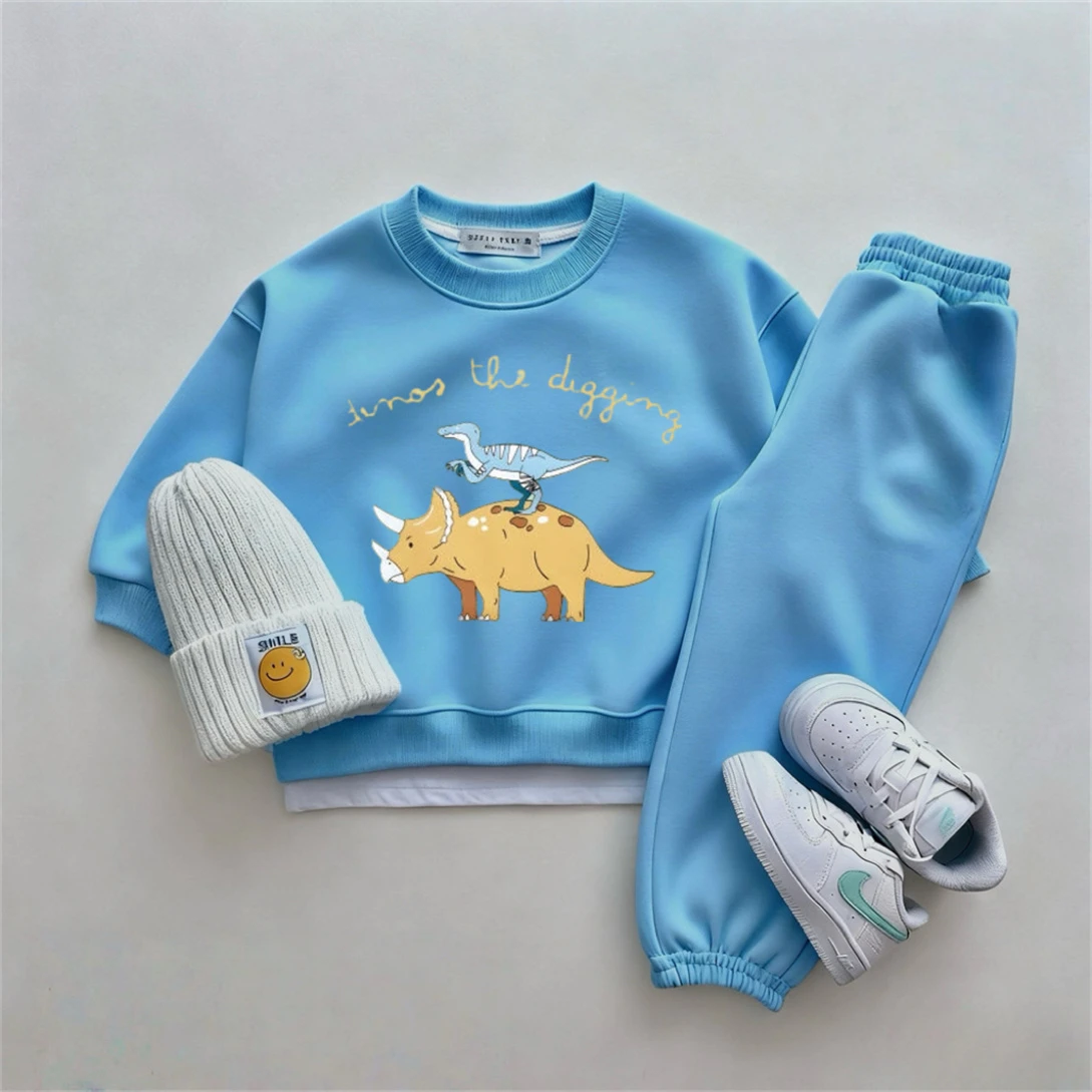 Cartoon-Dinosaurier-Sweatshirt – Baby Clothing Designer Bewertung und Preis