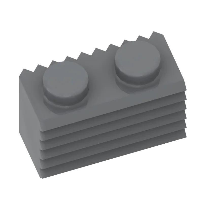 10 Stück MOC-Teile 2877 Ziegel modifiziert 1 x 2 mit Gitter/gecanneltes Profil, kompatibler Ziegel, DIY-Baustein-Partikel