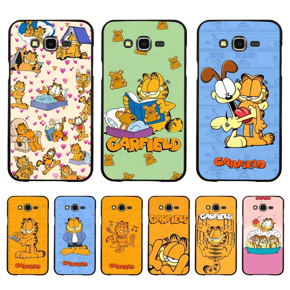 

Cute Cat G-Garfield Mousepad For Samsung J 7 plus 7core J7 neo J6 plus prime J6 J4 J5 Mobile Cover