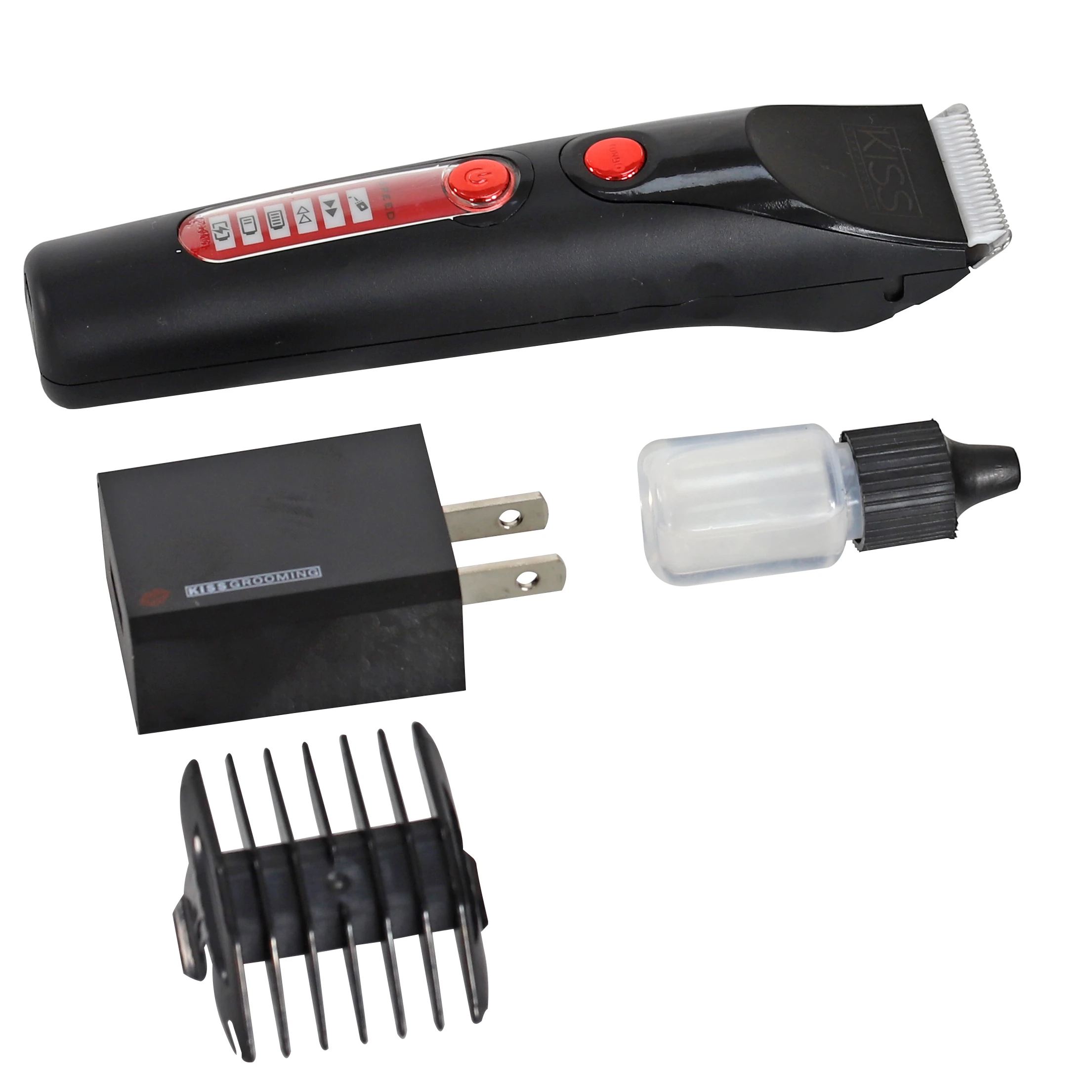 MC-220 Small Pet Electrical Scissors Euro Plug 110-220V KISS Package (wide Voltage USB Charger) Pet Clippers