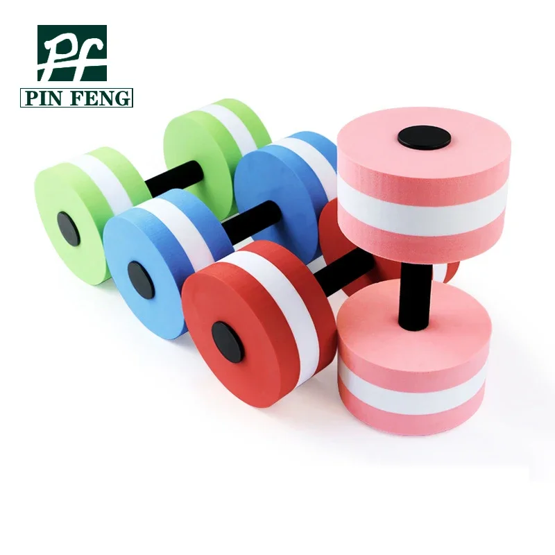 Wholesale China Dumbbells high quality round aerobic eva foam dumbbell for swimming